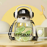 Baseball plastic water bottle 650ml